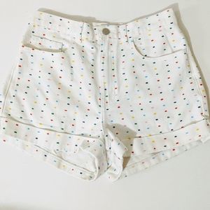 NWT American Apparel Sprinkles High Waisted Shorts
